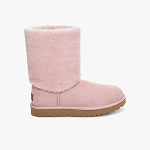 Ugg Classic Short II Sherpa Cuff Women Boots Pink (8570SVRCE)